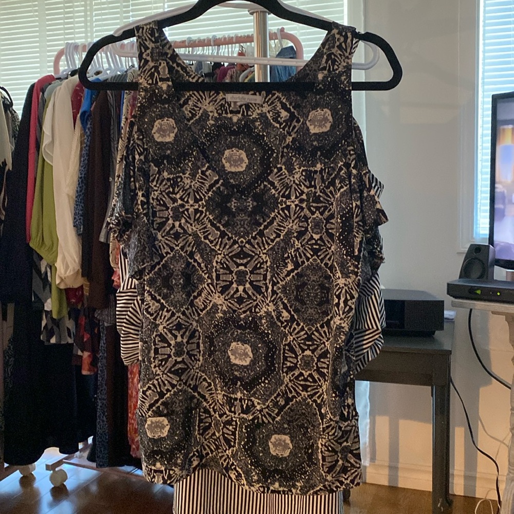 Charlotte Russe Cold Shoulder Top